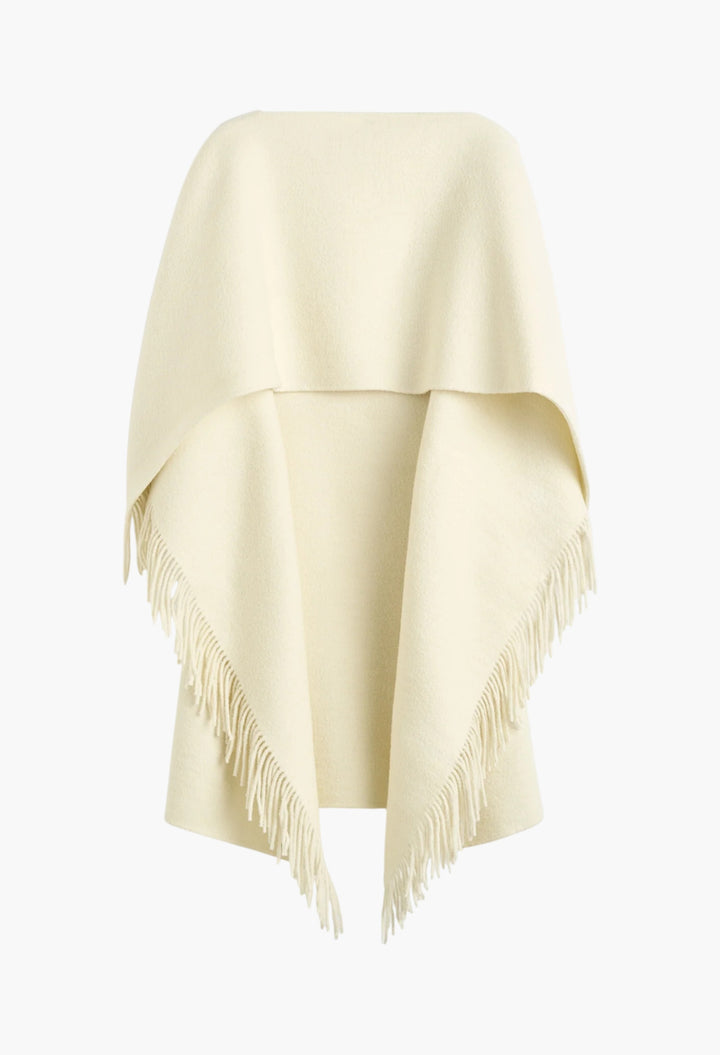 Fringed Poncho - GLAM MODA