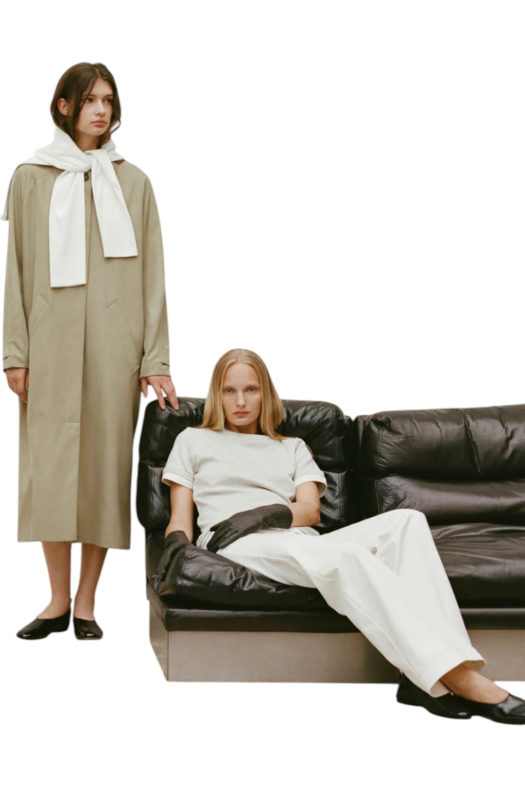 Fritz Trench  Sage Soft Viscose Twill Trench - GLAM MODA