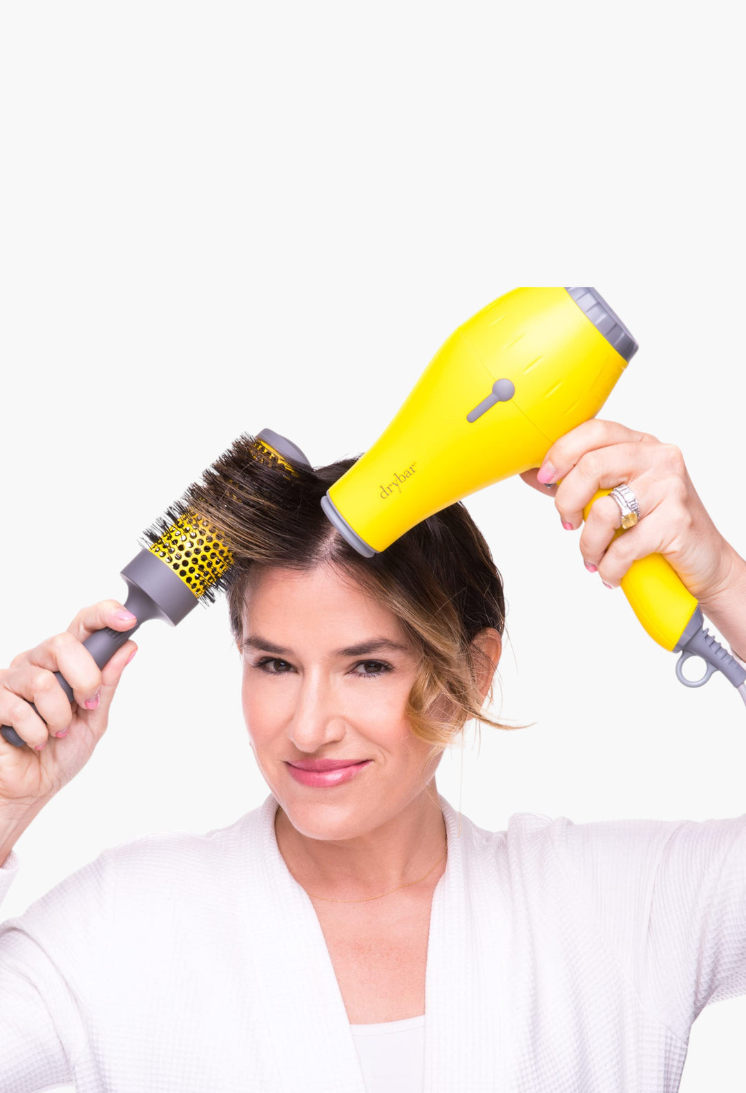 Full Pint Medium Round Ceramic Brush - GLAM MODA