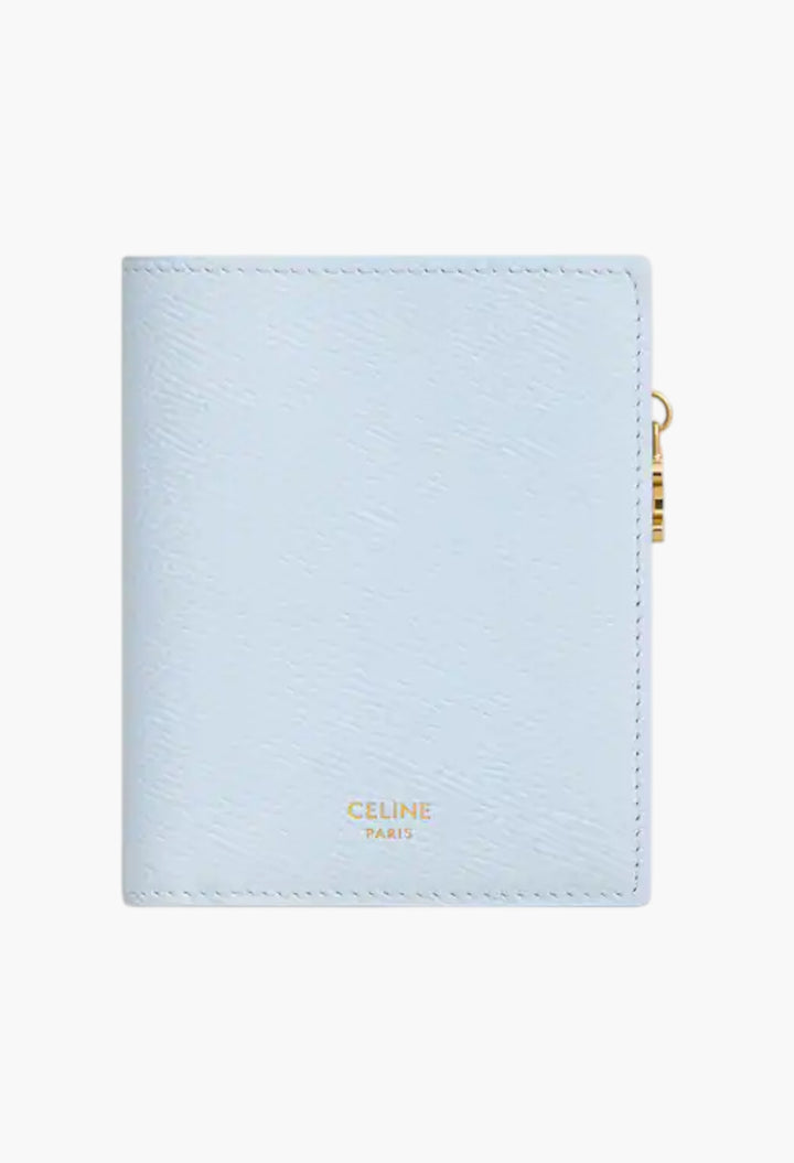 Compact Wallet Triomphe Charms In Grained Calfskin - GLAM MODA