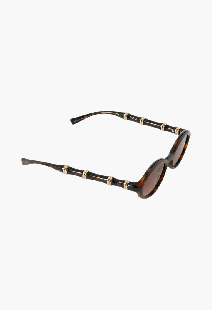 Bamboo Round-Frame Acetate Sunglasses - GLAM MODA