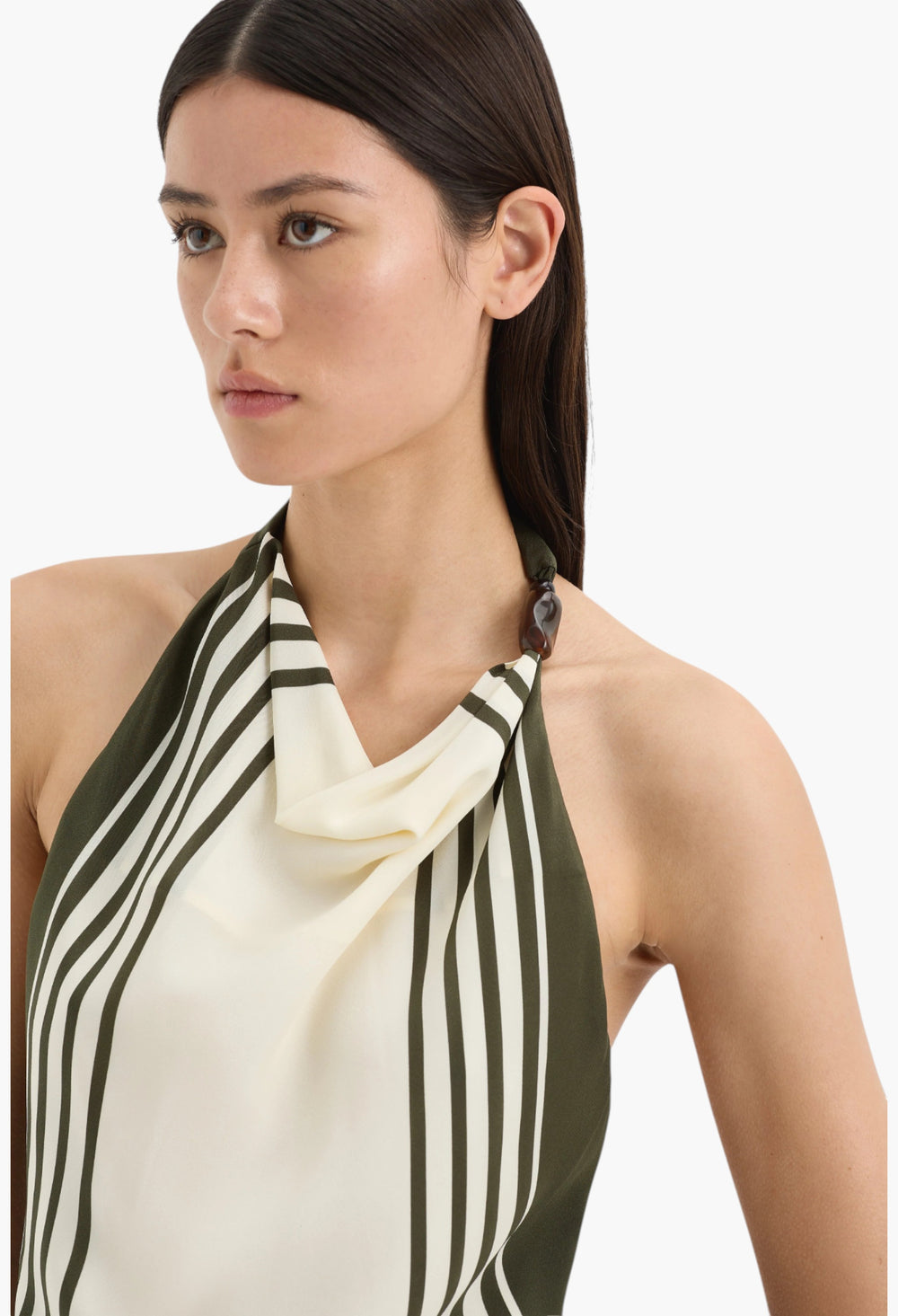 Garden Stripe - Leilana Mini Dress - GLAM MODA