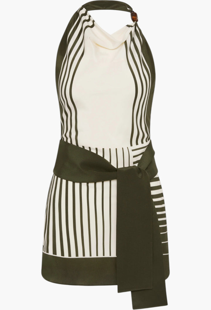 Garden Stripe - Leilana Mini Dress - GLAM MODA