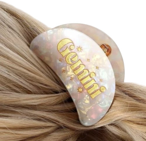 Gemini - Zodiac Sign Hair Claws