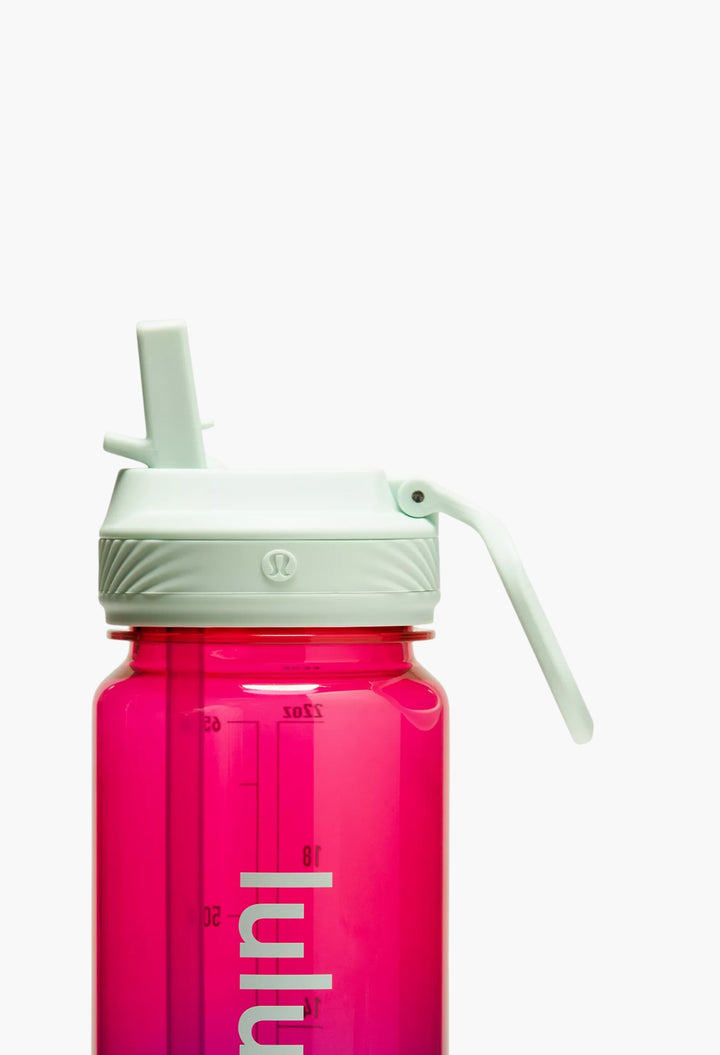 Geranium Pink/Galactic Cobalt/Ocean Air - Back to Life Clear Bottle 24oz Straw Lid - GLAM MODA
