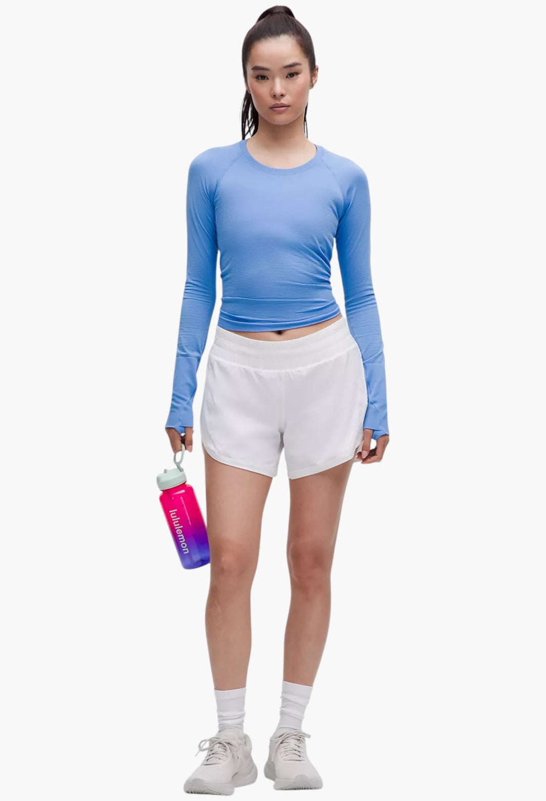 Geranium Pink/Galactic Cobalt/Ocean Air - Back to Life Clear Bottle 32oz Straw Lid - GLAM MODA