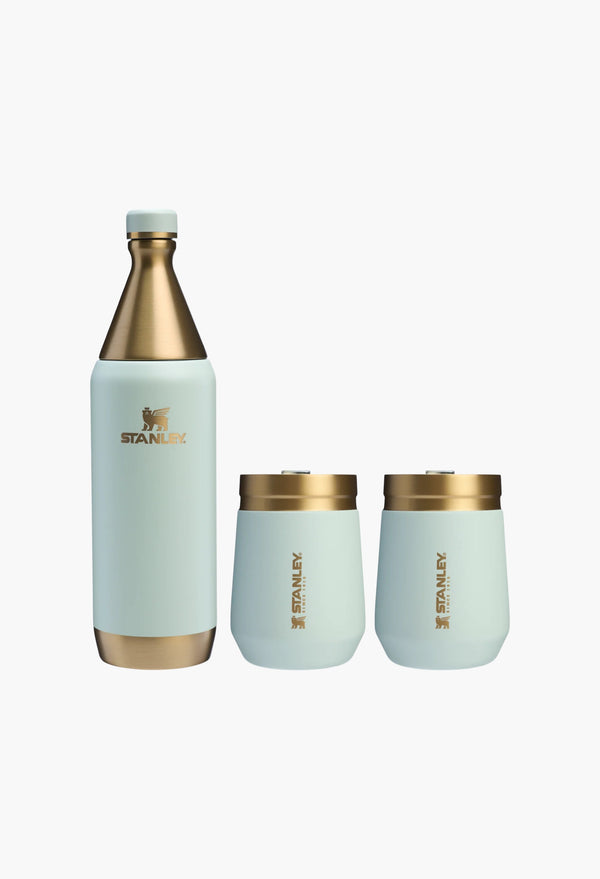 Gilded Celadon - The All Day Wine Set | 34 OZ & 10 OZ