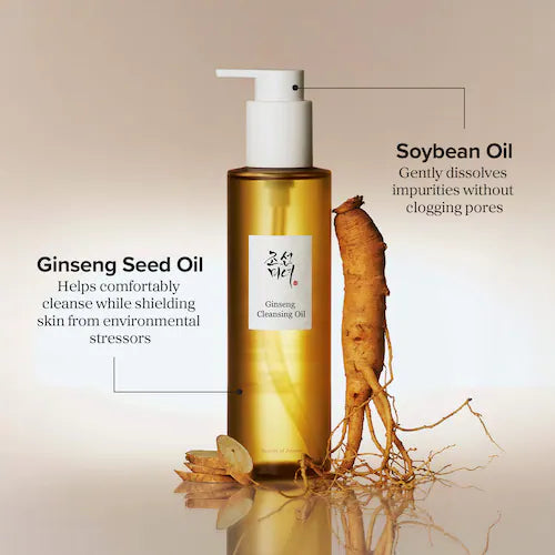 Ginseng Cleansing Oil for Gentle Daily Cleansing - GLAM MODA