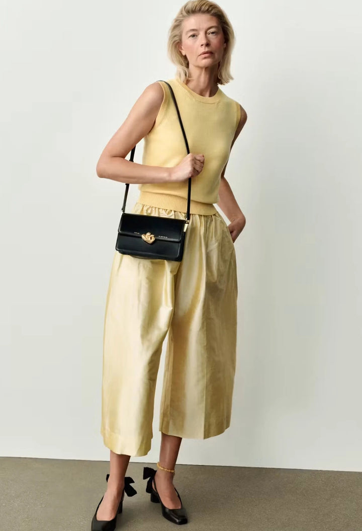 Medium Shoulder Bag with Kogut Seal black eel