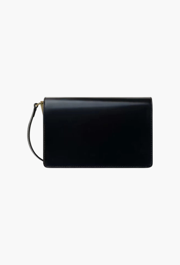 Medium Shoulder Bag with Kogut Seal black eel