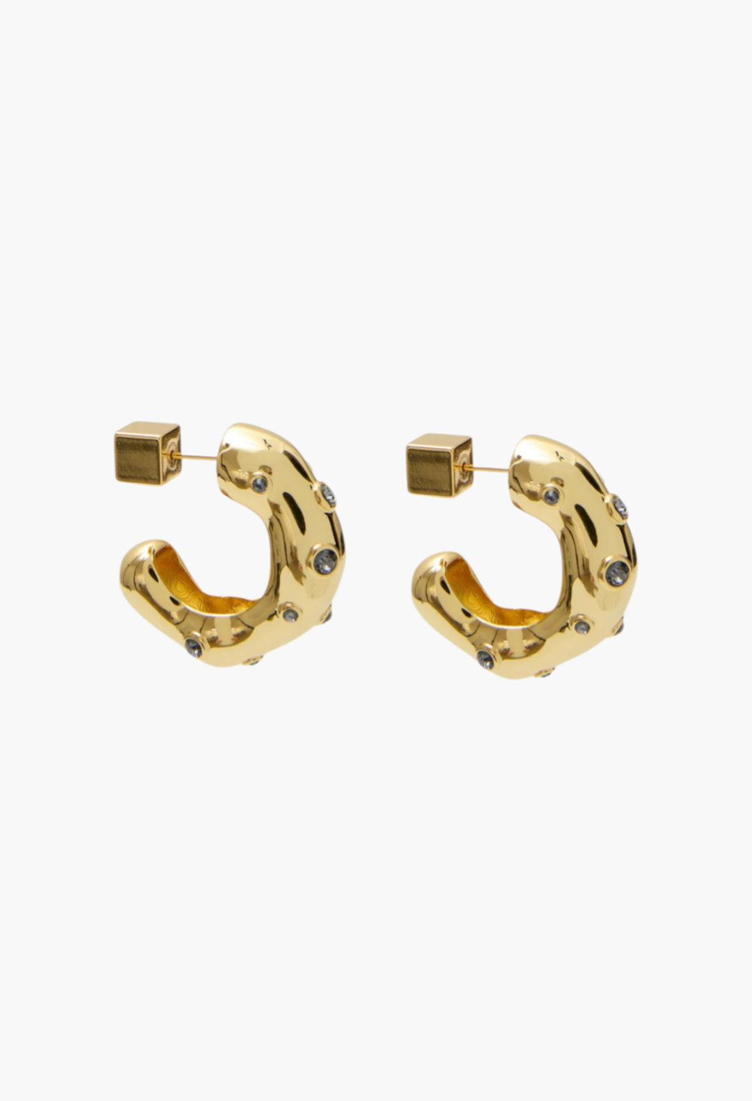 Gold - Kine Hoop Earrings - GLAM MODA