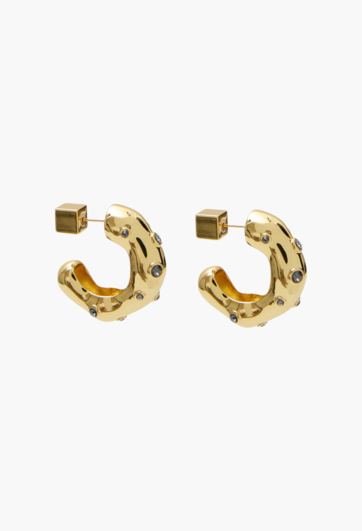 Gold - Kine Hoop Earrings - GLAM MODA