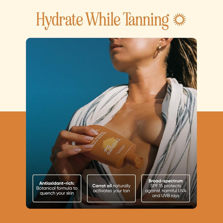 Golden Glow Tanning Oil - GLAM MODA