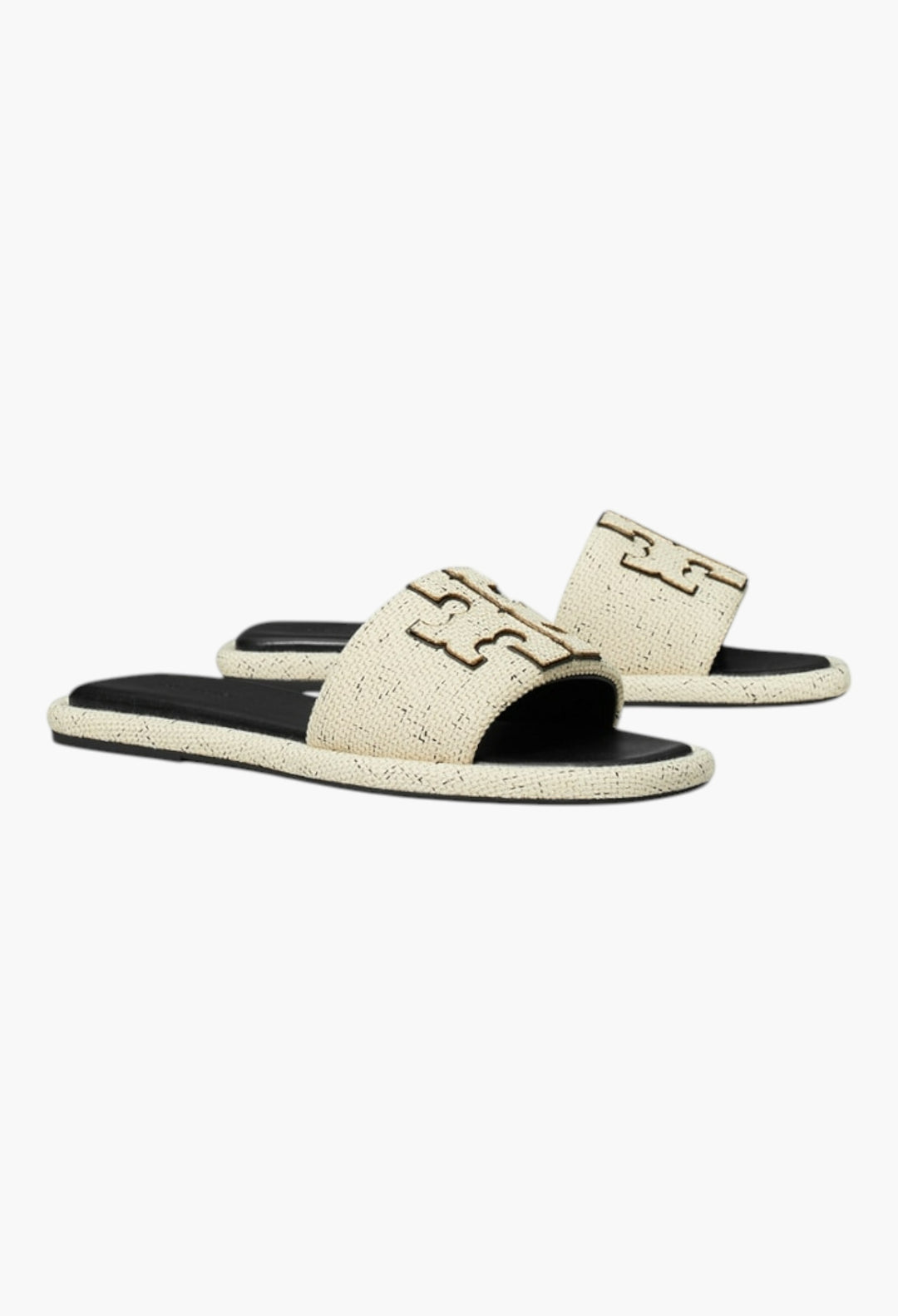 Grain/Perfect Black - Double T Sport Slide - GLAM MODA