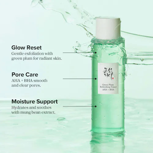 Green Plum Refreshing Toner for Gentle Exfoliating - GLAM MODA