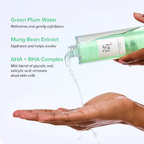 Green Plum Refreshing Toner for Gentle Exfoliating - GLAM MODA
