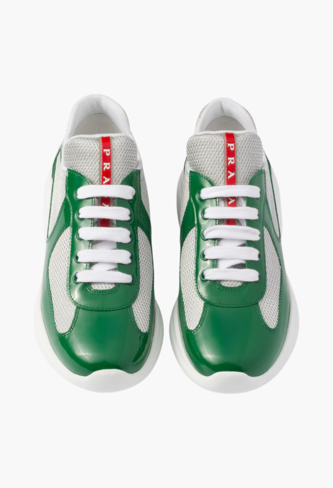 Green - Prada America's Cup Biker Fabric Sneakers - GLAM MODA