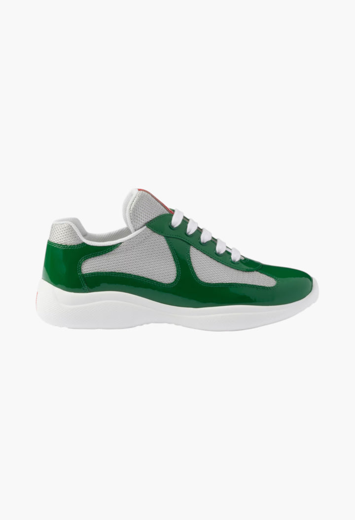 Green - Prada America's Cup Biker Fabric Sneakers - GLAM MODA