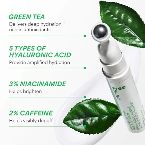 Green Tea Caffeine Bright-Eye Serum with Niacinamide - GLAM MODA
