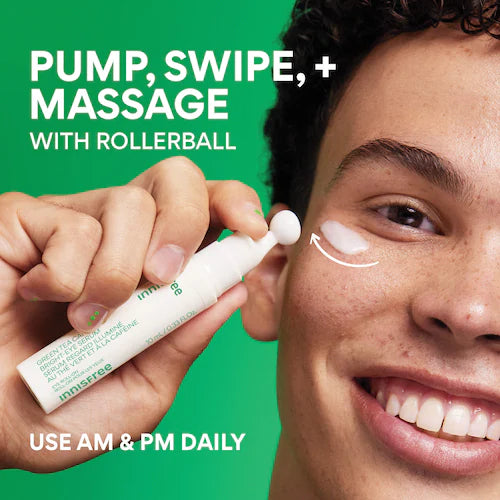 Green Tea Caffeine Bright-Eye Serum with Niacinamide - GLAM MODA