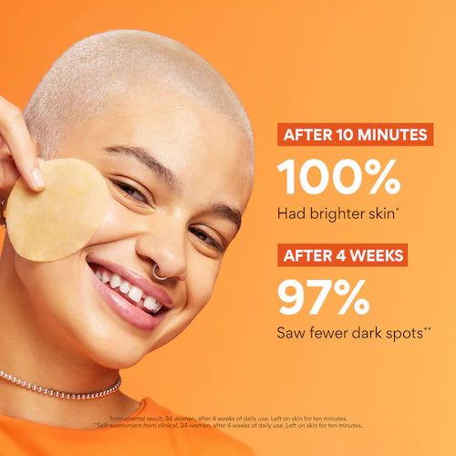 Green Tea Enzyme Vitamin C Brightening + Exfoliating Toner Pads - GLAM MODA