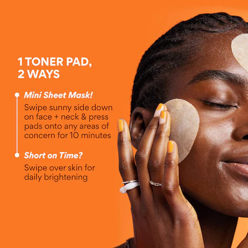 Green Tea Enzyme Vitamin C Brightening + Exfoliating Toner Pads - GLAM MODA