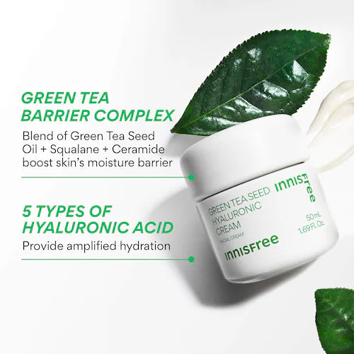 Green Tea Seed Hyaluronic Acid Hydrating Cream - GLAM MODA