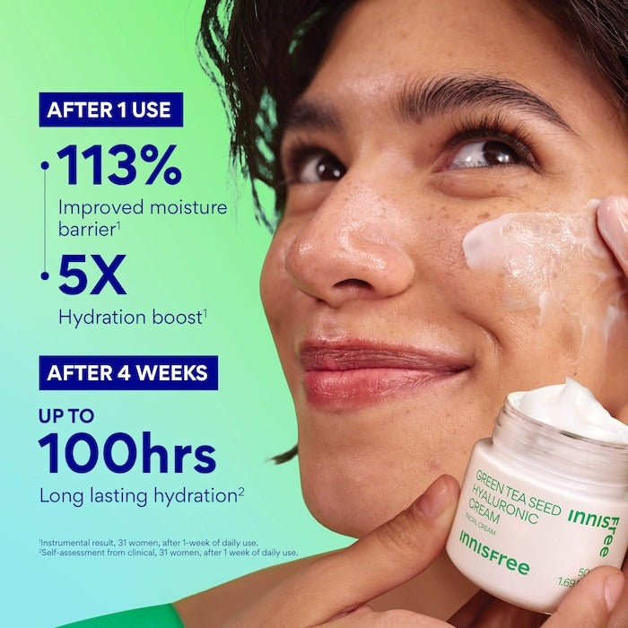 Green Tea Seed Hyaluronic Acid Hydrating Cream - GLAM MODA