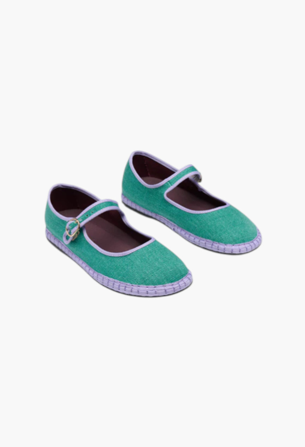 Green With Lilac Piping - Cinderella Ivetta - GLAM MODA