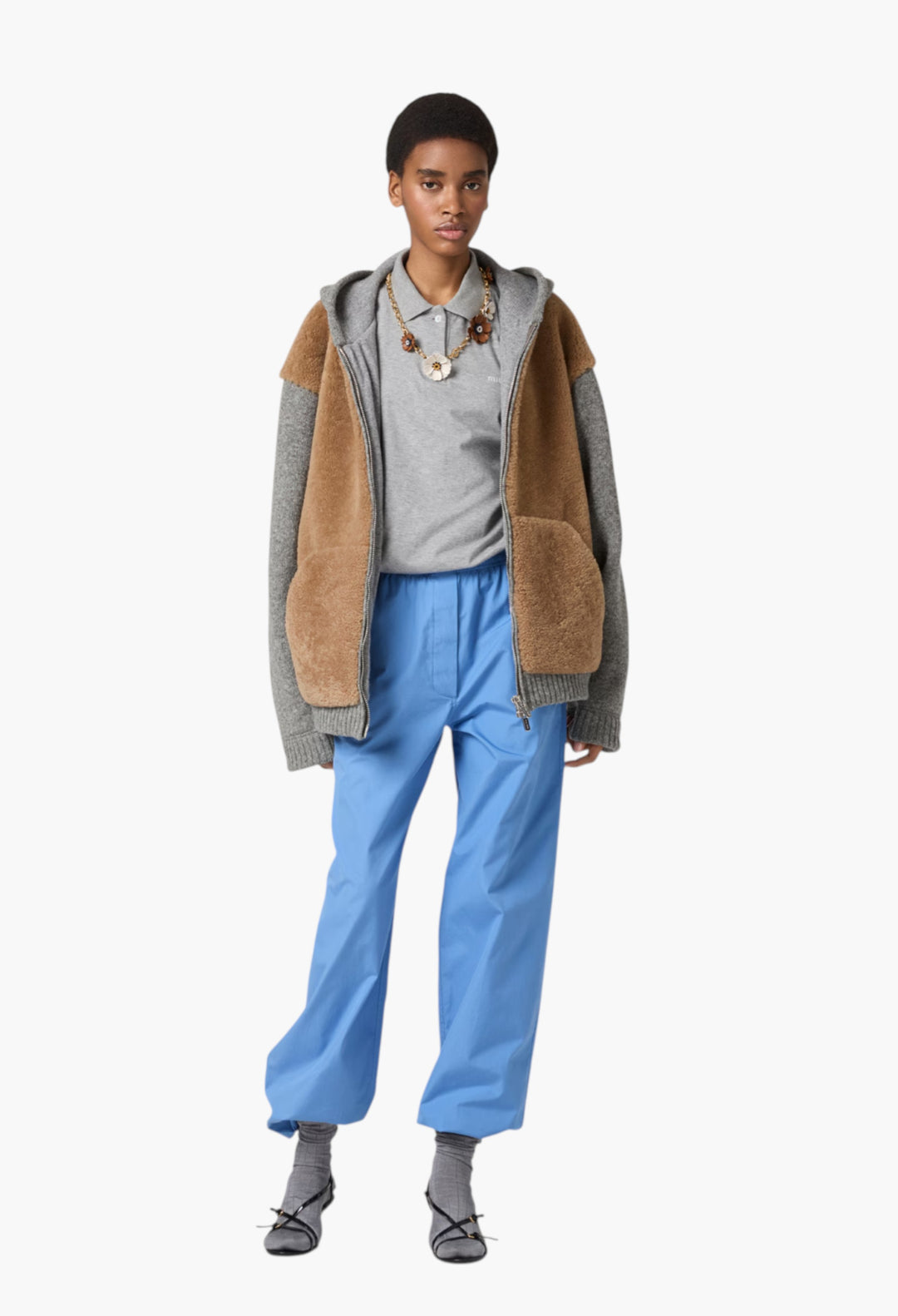 Grey - Jersey Polo Shirt - GLAM MODA