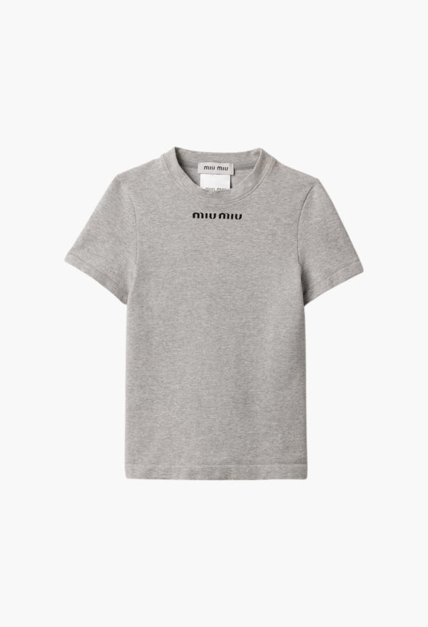 Grey - Seamless Mélange T-Shirt