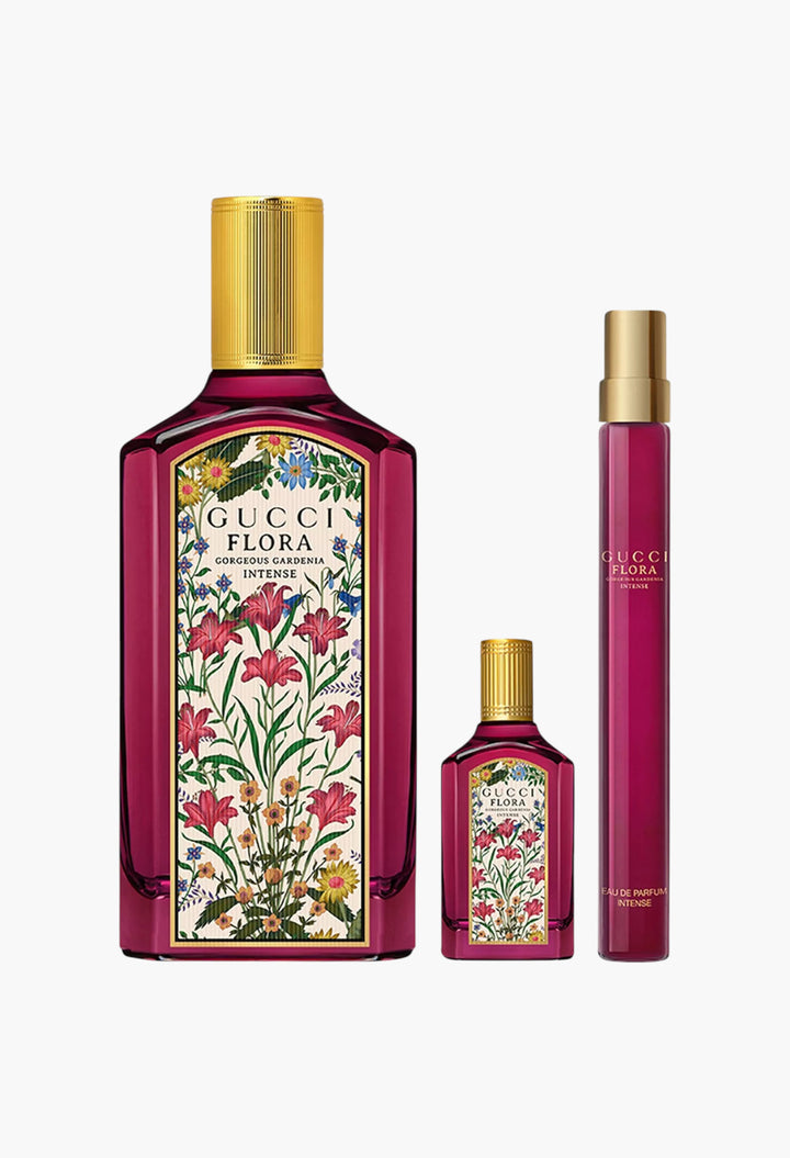 Gucci Flora Gorgeous Gardenia Intense Eau de Parfum Trio Gift Set - GLAM MODA