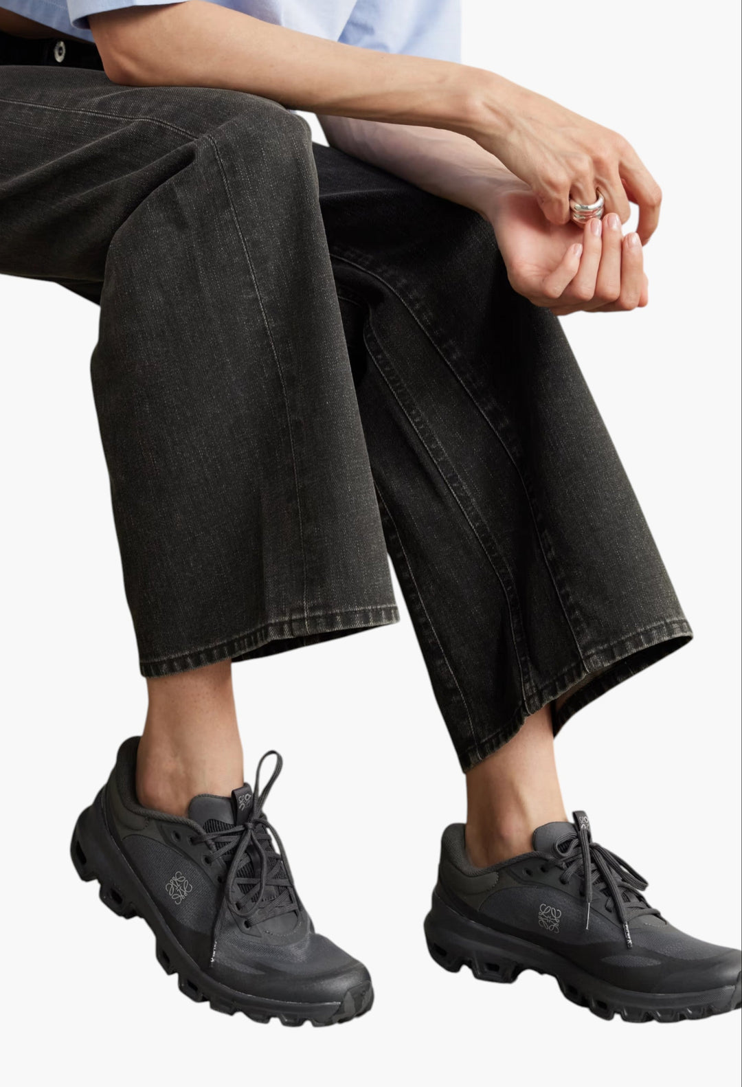 Gunmetal + ON CLOUDVENTURE 2.0 Rubber-Trimmed Paneled Recycled-Resh Sneakers - GLAM MODA