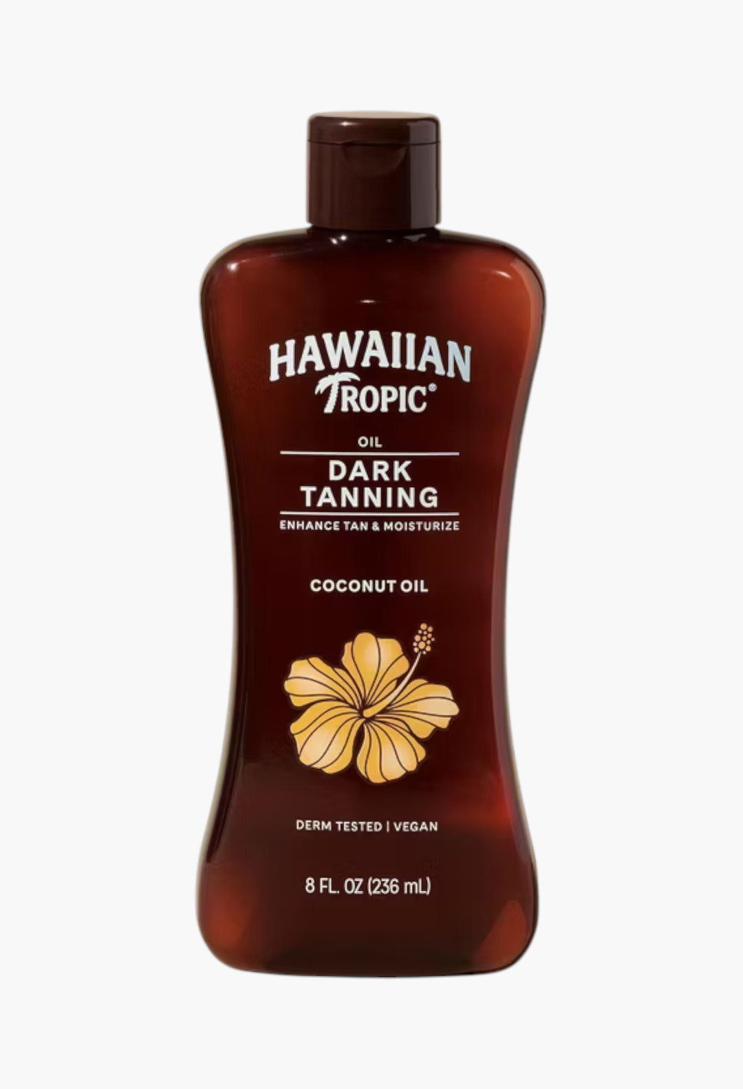 Hawaiian Tropic Dark Tanning Oil - 8oz: Whole Body, Tropical Scent, Tanning Lotions and Oils - GLAM MODA