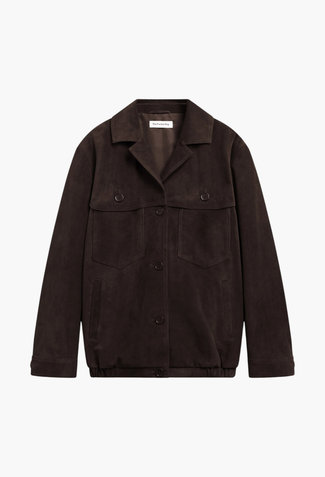 Hester Faux Suede Jacket - Brown - GLAM MODA