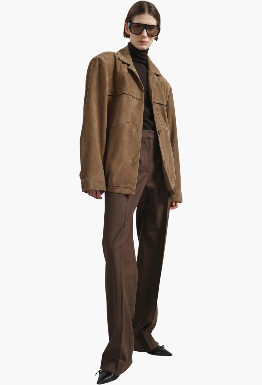 Hester Faux Suede Jacket - Camel - GLAM MODA