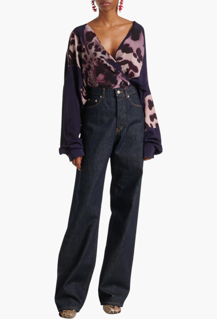 High-Rise Wide-Leg Jeans - GLAM MODA