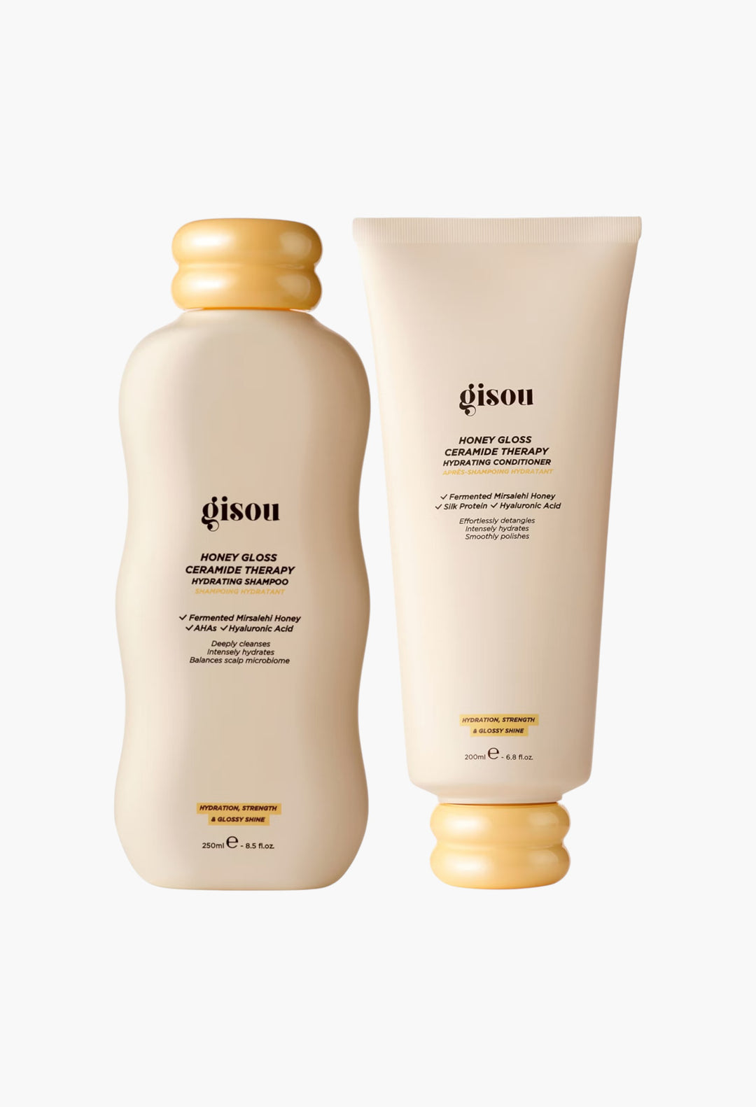 Honey Gloss Ceramide Cleanse Shampoo + Conditioner - GLAM MODA