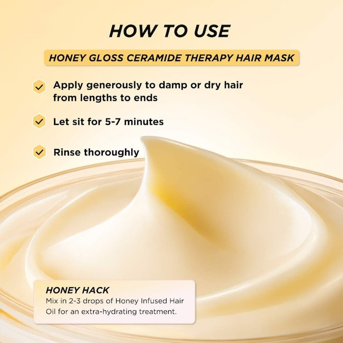 Honey Gloss Ceramide Therapy Hair Mask - GLAM MODA