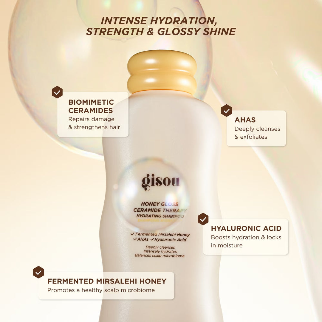 Honey Gloss Ceramide Therapy Hydrating Shampoo 250ml - GLAM MODA