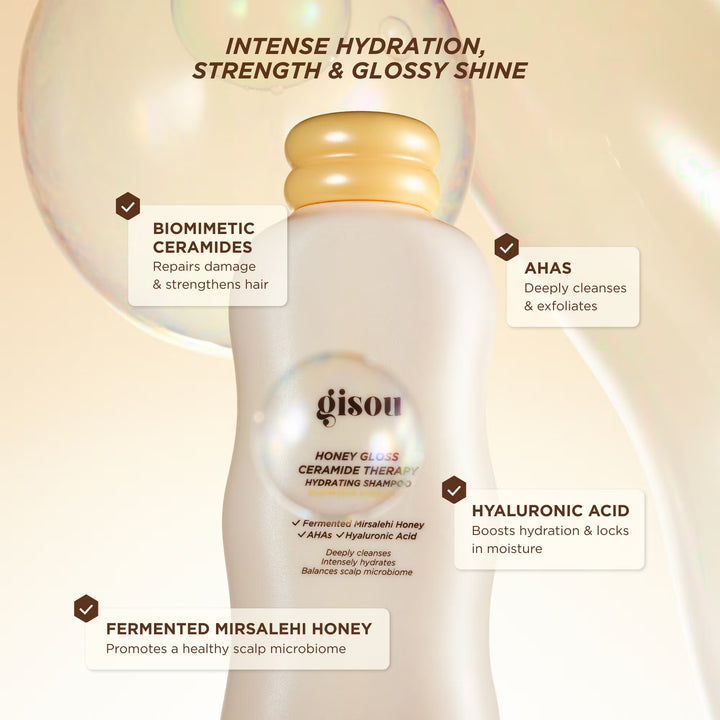 Honey Gloss Ceramide Therapy Hydrating Shampoo 250ml - GLAM MODA