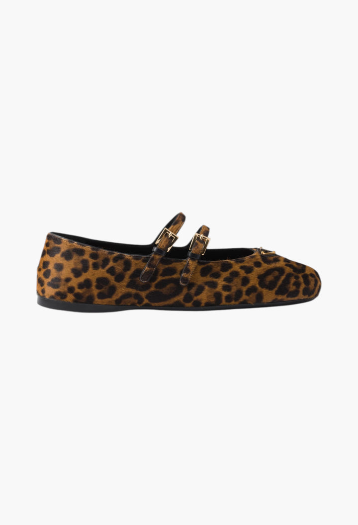 Honey - Printed Leather Ballerinas - GLAM MODA