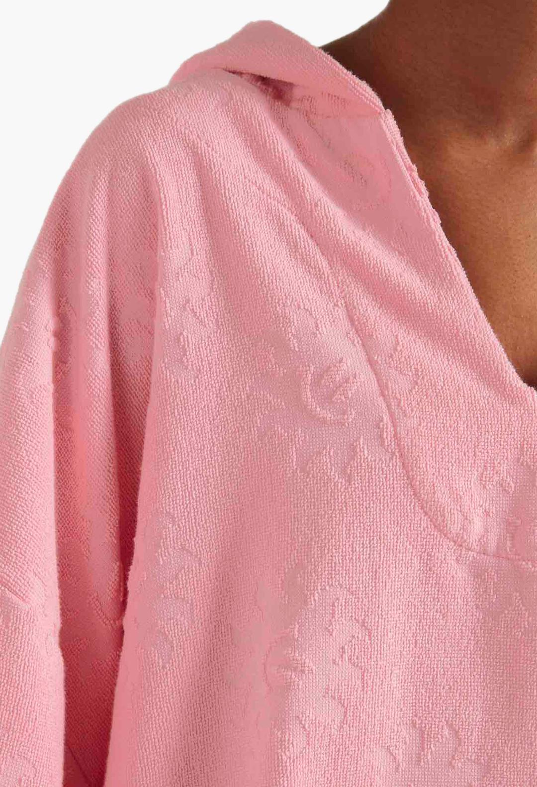 Sunny Towelling Hooded Poncho Ice Blue