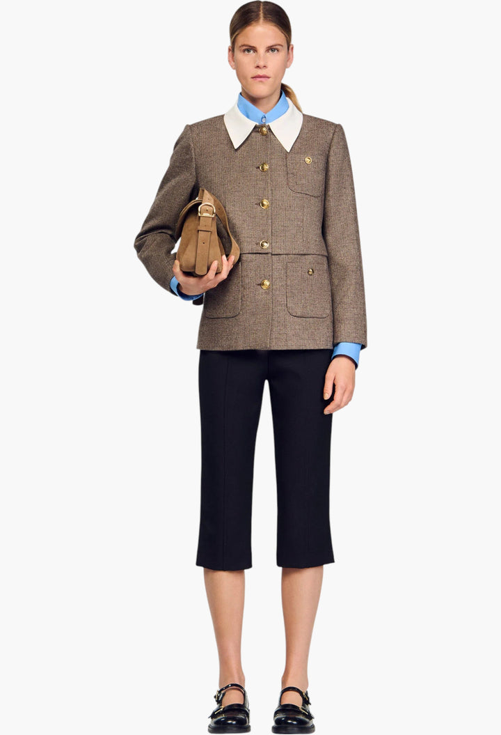 Houndstooth Suit Jacket - GLAM MODA