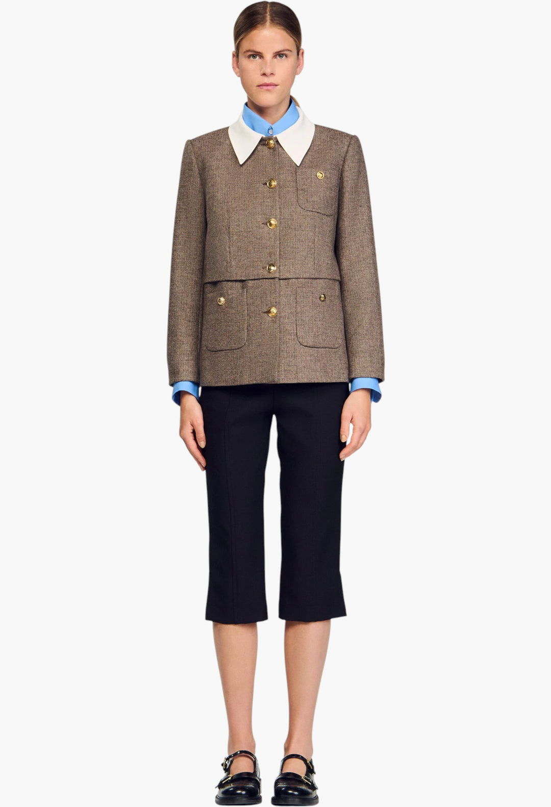 Houndstooth Suit Jacket - GLAM MODA