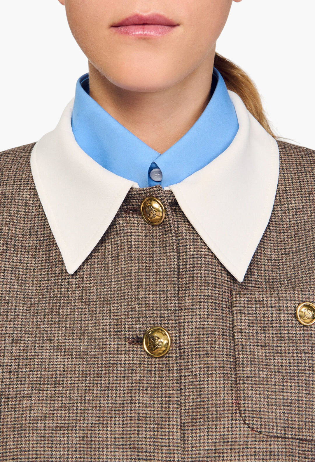 Houndstooth Suit Jacket - GLAM MODA