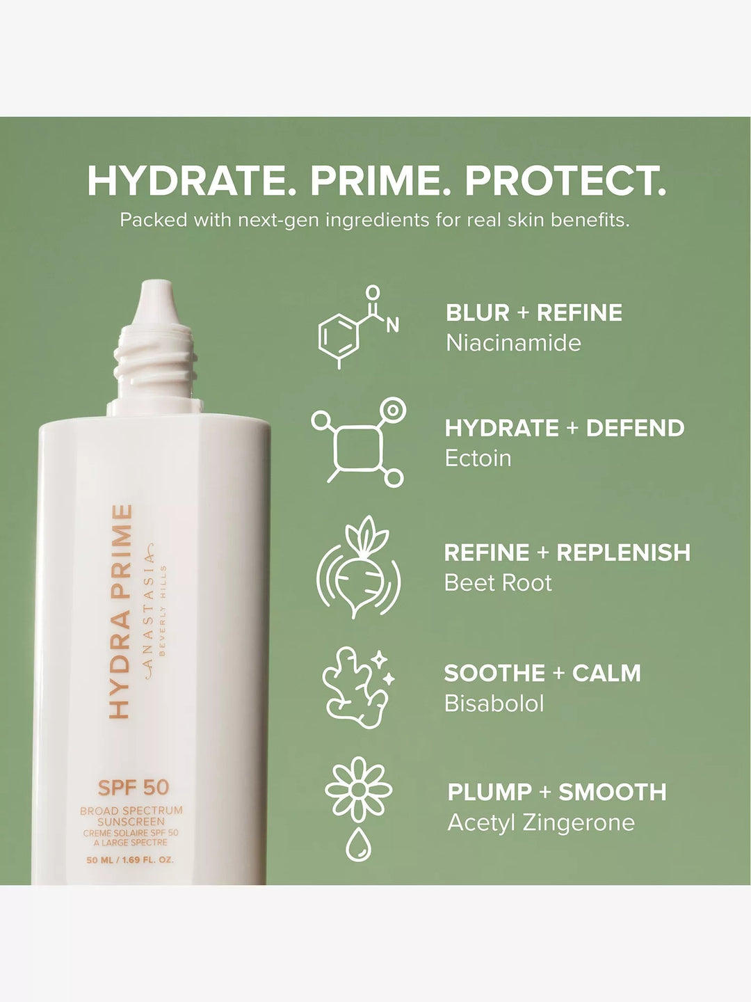 Hydra Prime SPF50 Sunscreen - GLAM MODA