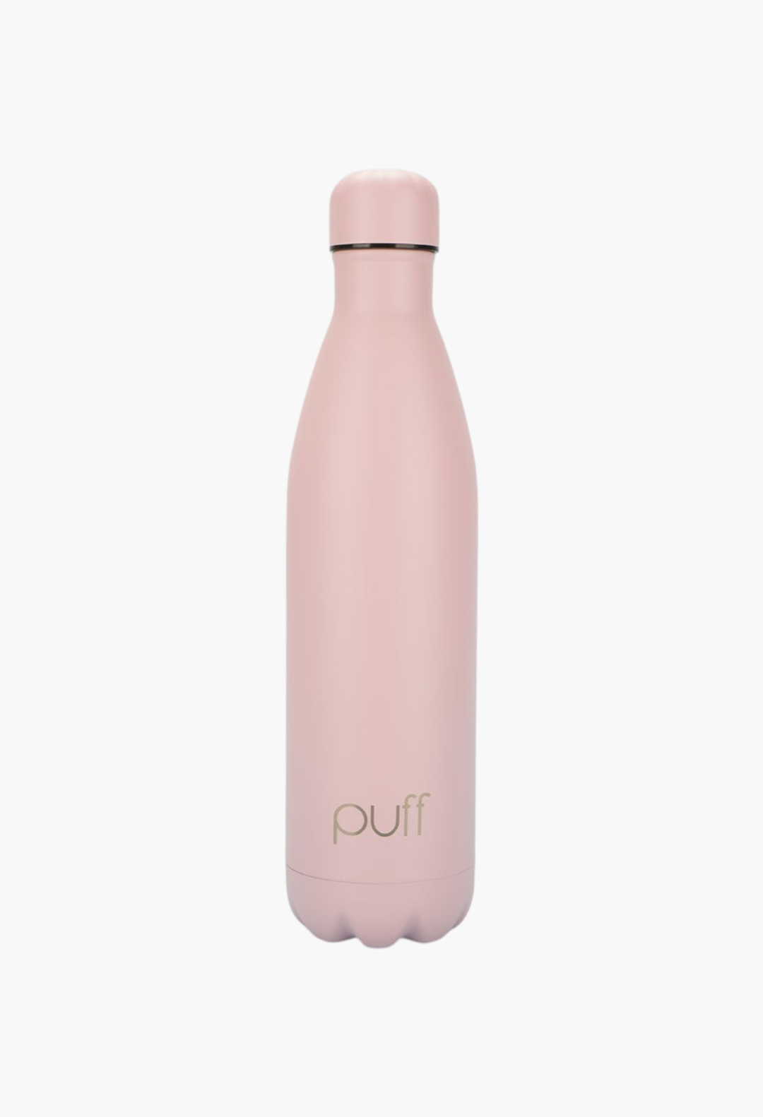 GLAM MODA matte baby pink insulated stainless steel Puff Bottle with a spill-resistant cap