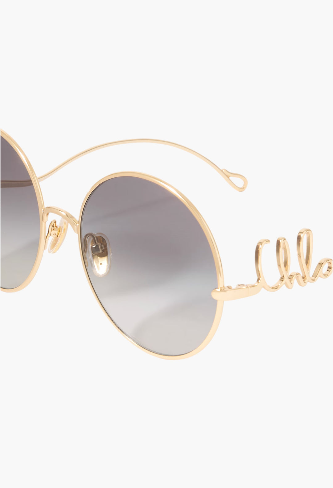 Iconic Round-Frame Gold-Tone Sunglasses - GLAM MODA