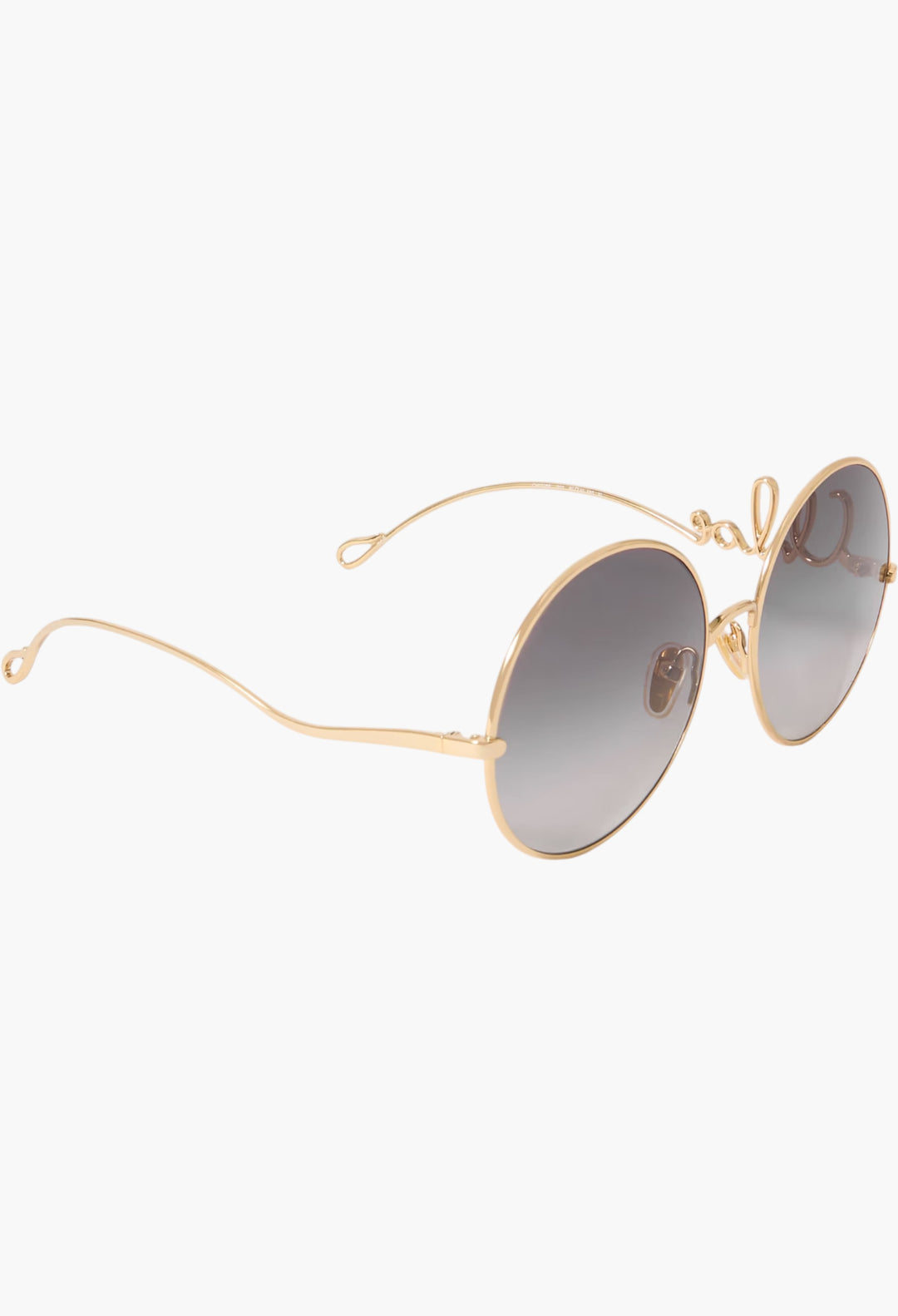 Iconic Round-Frame Gold-Tone Sunglasses - GLAM MODA